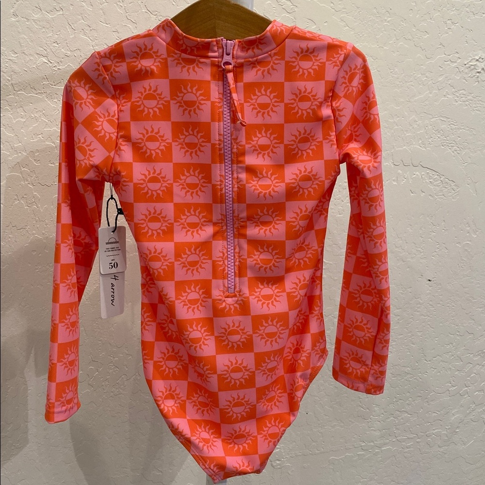 Vibrant Sun Pattern Kids Rashguard - Picture 6 of 7